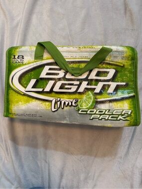 Bud Light Lime Collapsible 18 Can Cooler Bag Insulated Beer Promo Anheuser Busch